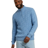 Cotton Men's Zip-Up Sweater