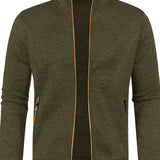 Classic Men's Button-Up Cardigan