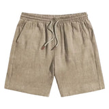 Men's Casual Linen-Blend Shorts