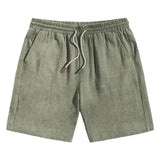 Men's Casual Linen-Blend Shorts