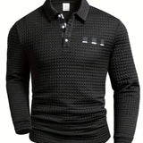 Herringbone Men's Polo Sweater