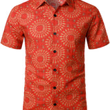 70s Boho Hawaiian Men's Shirt