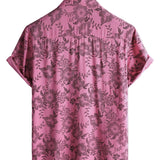 Dawson Men's Hawaiian Floral Short-Sleeve Shirt – Pink