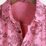 Dawson Men's Hawaiian Floral Short-Sleeve Shirt – Pink