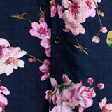 Navy or White Floral Men's Shirt