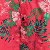 Levi Men's Hawaiian Floral Short-Sleeve Shirt – Red
