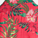 Levi Men's Hawaiian Floral Short-Sleeve Shirt – Red