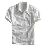 Grant Men's Linen-Blend Polo Shirt