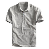 Grant Men's Linen-Blend Polo Shirt