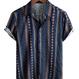 Retro 70s Striped Men's Shirt