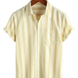 Austin Men's Hawaiian Chest Pocket Short-Sleeve Shirt
