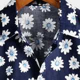 Hawaiian Daisy Print Men's Shirt