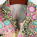 Pink Skull Men's Shirt