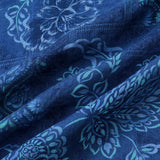 Blue Large Floral Hawaiian Men's Shirt
