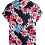 Navy Tropical Leaf Men's Shirt