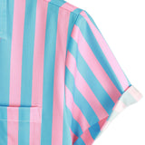 Blue Flamingo Striped Men's Shirt