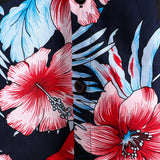 Navy Tropical Leaf Men's Shirt