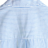 Mandarin Collar Striped Men's Shirt