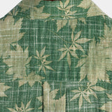 Green Retro Pocket Hawaiian Men's Shirt