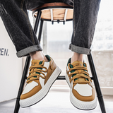 Brown Men's Leather Sneakers