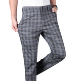 Men's Plaid Office Pants