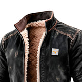 Carson Men's Thermal Faux Leather Jacket