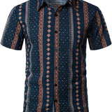 Retro 70s Striped Men's Shirt
