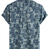 Jeff Men's Retro Short-Sleeve Shirt