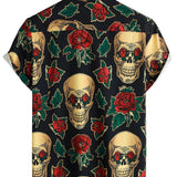 Pink Skull Men's Shirt