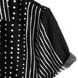 Shane Black Retro Striped and Polka Dot Men's Shirt