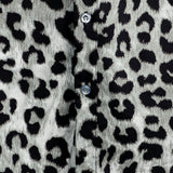 Grey Leopard Print Men's Shirt