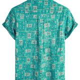 Jeff Men's Retro Short-Sleeve Shirt