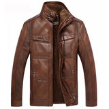 Men's Brown Leather Jacket