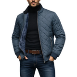 Men's Quilted Jacket with Fleece Lining
