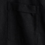 Steve Men's Mandarin Collar Pocket Short-Sleeve Shirt