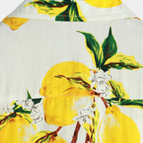 Lemon Print Men's Beach Shirt