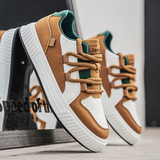 Brown Men's Leather Sneakers