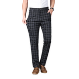 Men's Plaid Office Pants