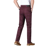 Men's Plaid Office Pants
