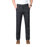 Men's Plaid Office Pants