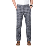 Men's Plaid Office Pants