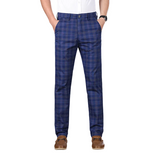 Men's Plaid Office Pants