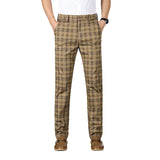 Men's Plaid Office Pants