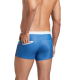 Wyatt Men's Rainbow Stripe Swim Trunks