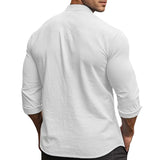 Breathable Men's Linen-Blend Shirt