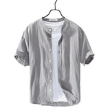 Men's Summer Cotton-Linen Shirt