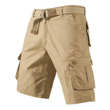 Men's Cotton Knee-Length Cargo Shorts