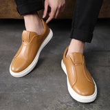 Men's Casual Leather Slip-On Shoes