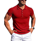 Elegant Striped Men's Polo Shirt