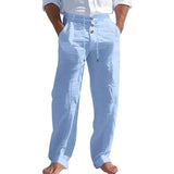 Summer Men's Linen-Blend Pants